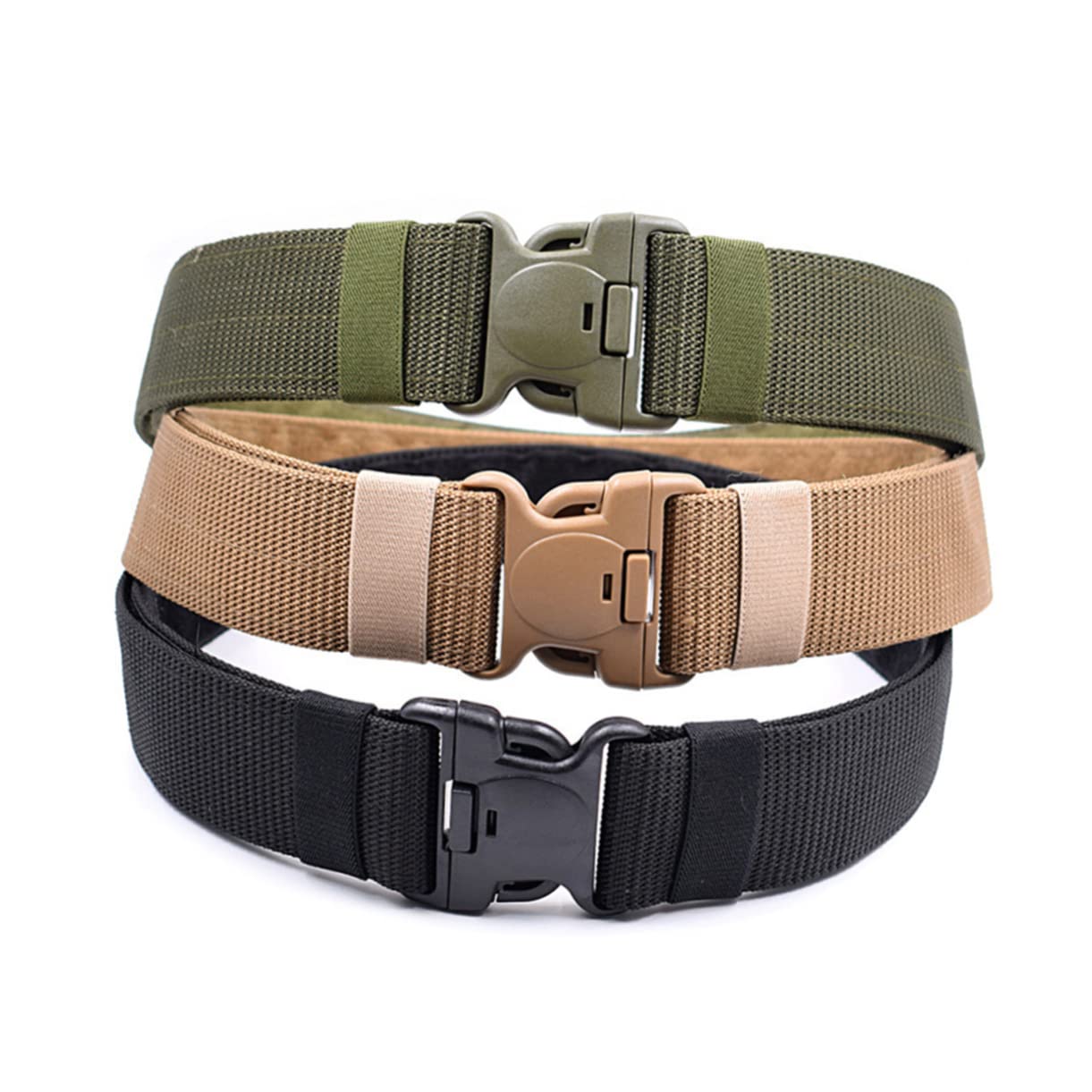 Healeved 4 Pcs Adjustable Outdoor Utility Belt with Quick Release Versatile Strap for Sports Hunting and Field Operations