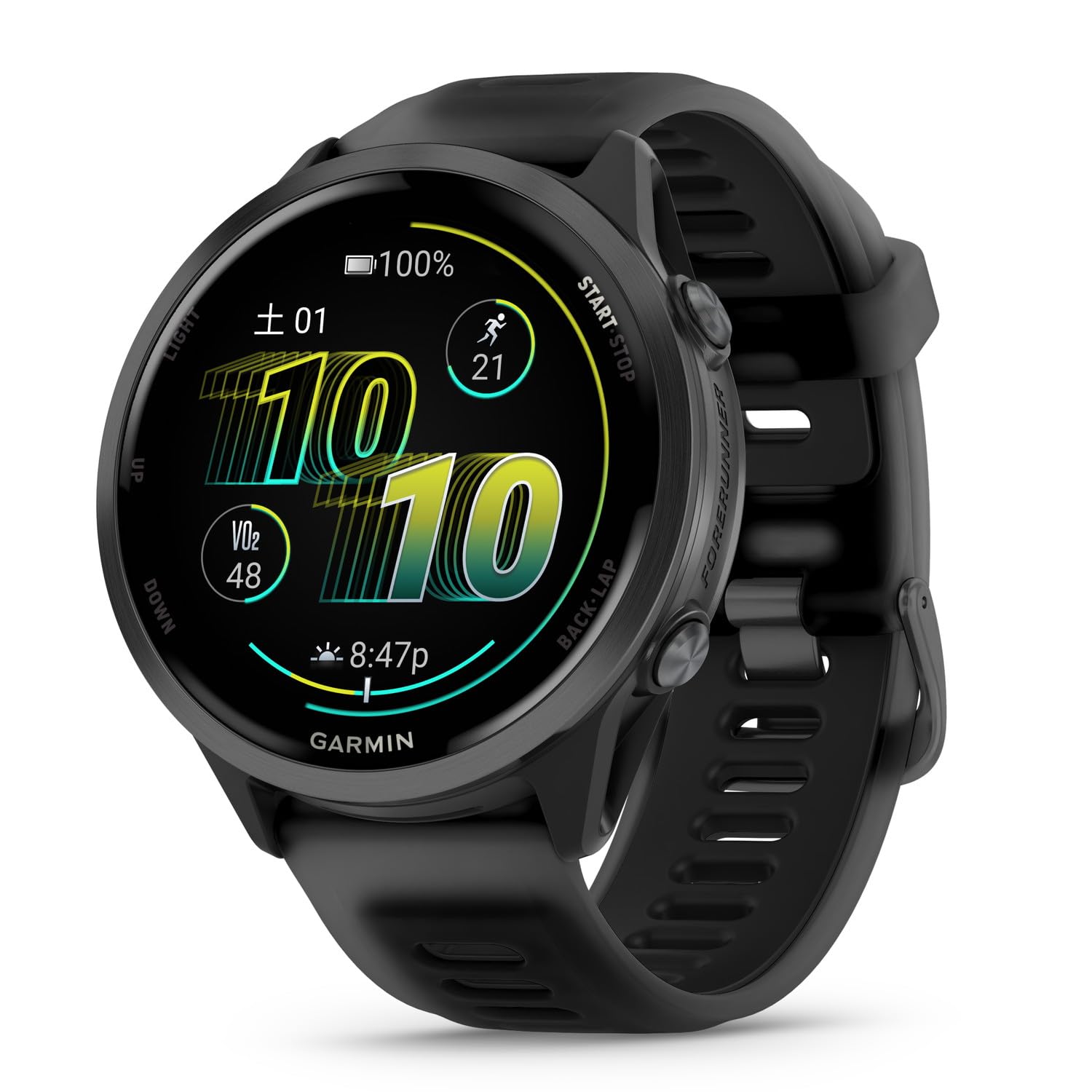 GARMIN(ガーミン) GPSランニングウォッチ Forerunner 570 最大約10日間の長時間バッテリー 超軽量