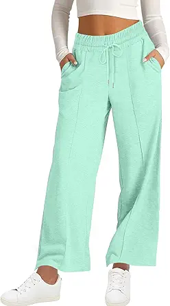 Wide Leg Sweatpants Women High Waisted Baggy Joggers Loose Fit Athletic Sweatpants Soft Lightweight Joggers 2025