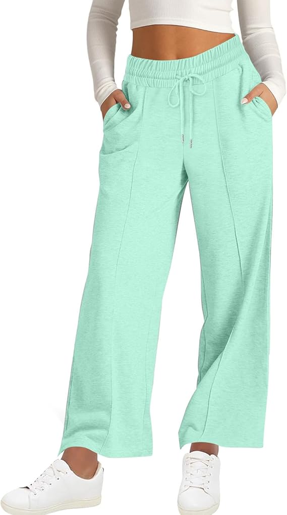 Wide Leg Sweatpants Women High Waisted Baggy Joggers Loose Fit Athletic Sweatpants Soft Lightweight Joggers 2025