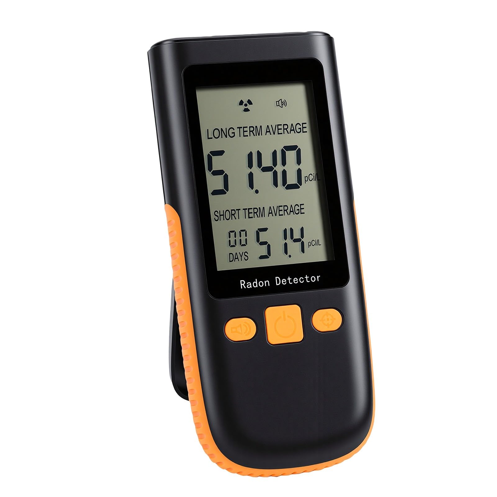 banapoy Rilevatore di Radon per la Casa, da 0 a 270 PCi/L, Monitor Radon Portatile, Display LCD Test Rapido Rilevamento Intelligente, per Casa, Aula Scolastica, Seminterrato