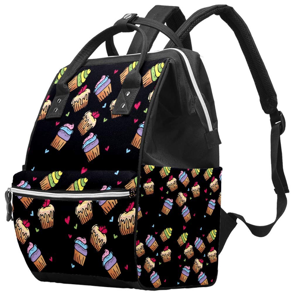 Cute Cupcakes Changing Baby Bags Travel Backpack Baby Nappy Bag