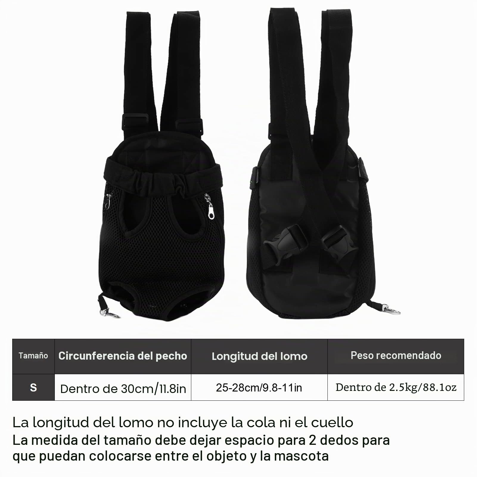 Transportador De Mascotas, Dar A Las Mascotas Un Descanso Mochila De Pecho para Llevar Perros Pequeños O Gatos para Ciclismo, Senderismo, Camping, Caminar O Reunirse con Amigos