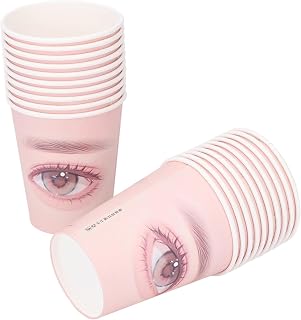 20 Packs Disposable Eyelash Extension Practice Paper Cups, Firm and Reliable, for Beginners, Practice Eyelash Extension