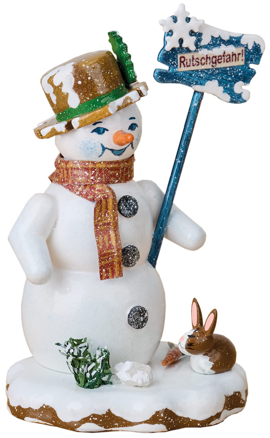 Hubrig Schneemann Rutschgefahr, Neu 2022, Höhe 9cm