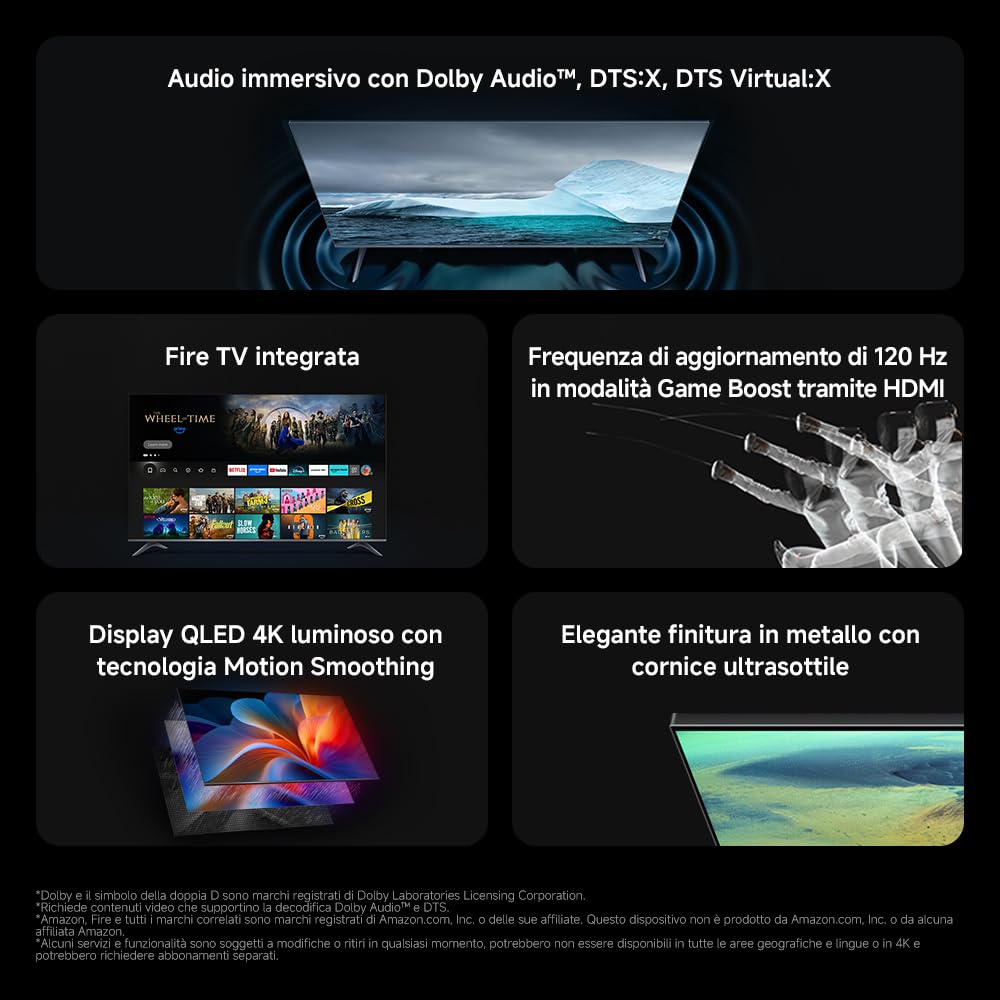TV F Pro 50 Pollici 4K QLED Smart TV - Dettaglio