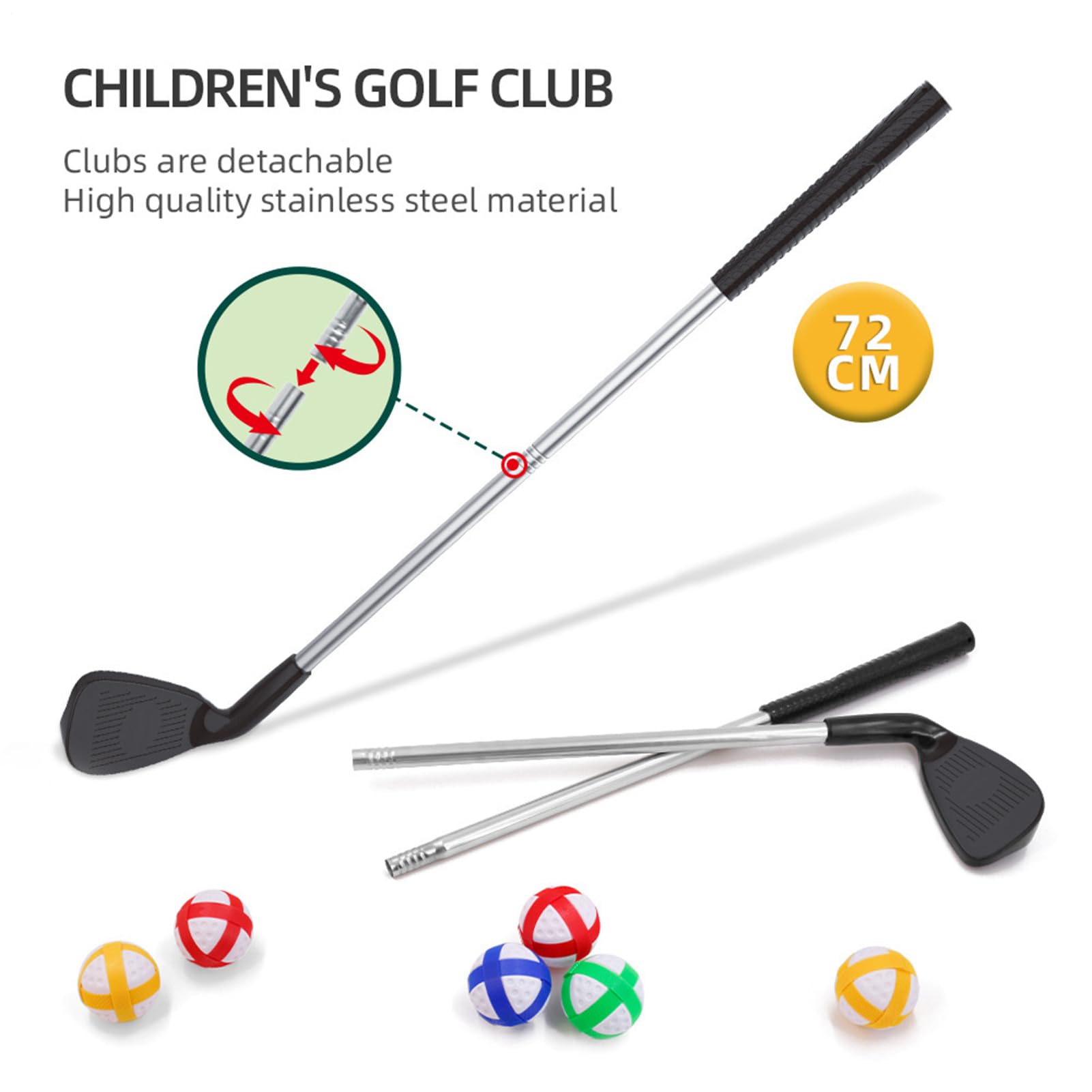 Zestaw samoprzylepnych mat golfowych z chipem - przenośna mata uderzeniowa | Dwustronny zestaw do piłek golfowych z 20 piłkami - dla rodziny, golfistów, treningu i ćwiczeń w pomieszczeniach i na