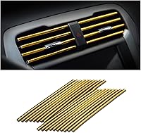 Vista 27 de 20 tiras decorativas de aire acondicionado de automóvil para salida de ventilación, universal, impermeable, flexible, para la mayoría de salidas