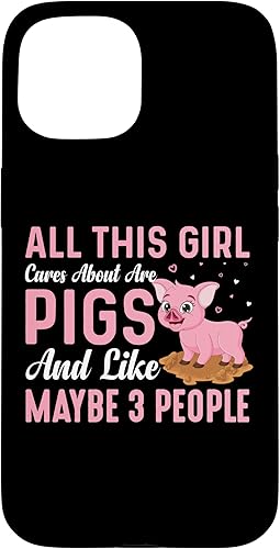 Miniatura 10 de iPhone 12 mini All This Girl Cares About Are Pigs And Like Maybe 3 People Case