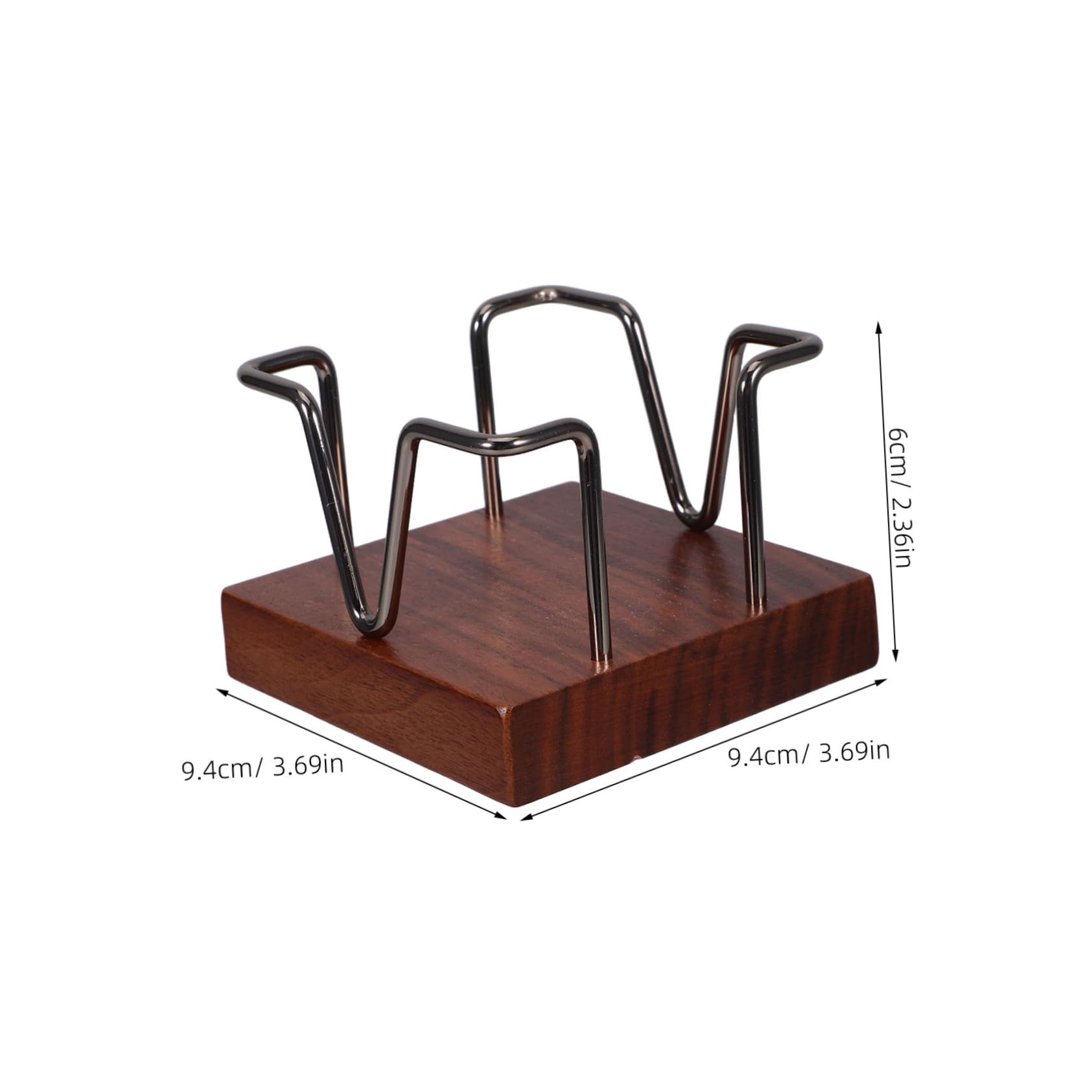 OSALADI Wooden Note Holder Stylish Desktop Organizer for Office Supplies Compact Memo Pad Storage for Home and Workspace Desktop Accessories