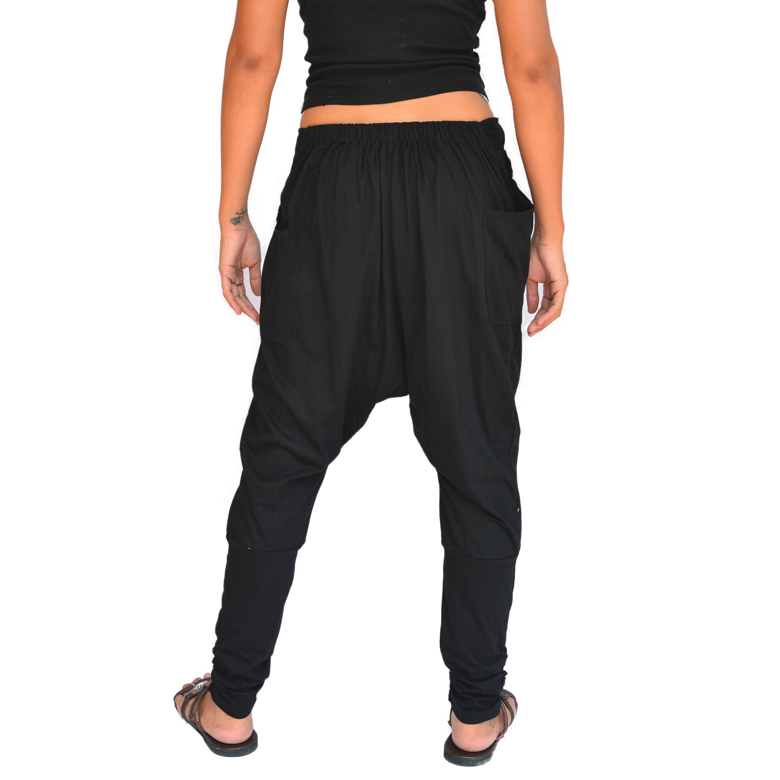 Sakoonee Harem Pants Casual Baggy Yoga Trousers for Women and Men 2 Pockets