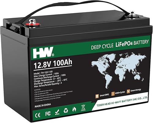 HW Batería LiFePO4 de litio de 12 V 12 Ah, batería de litio recargable de 153.6 Wh, BMS incorporada, más de 6000 ciclos profundos, baja tasa de disponible en Yaxa Costa Rica