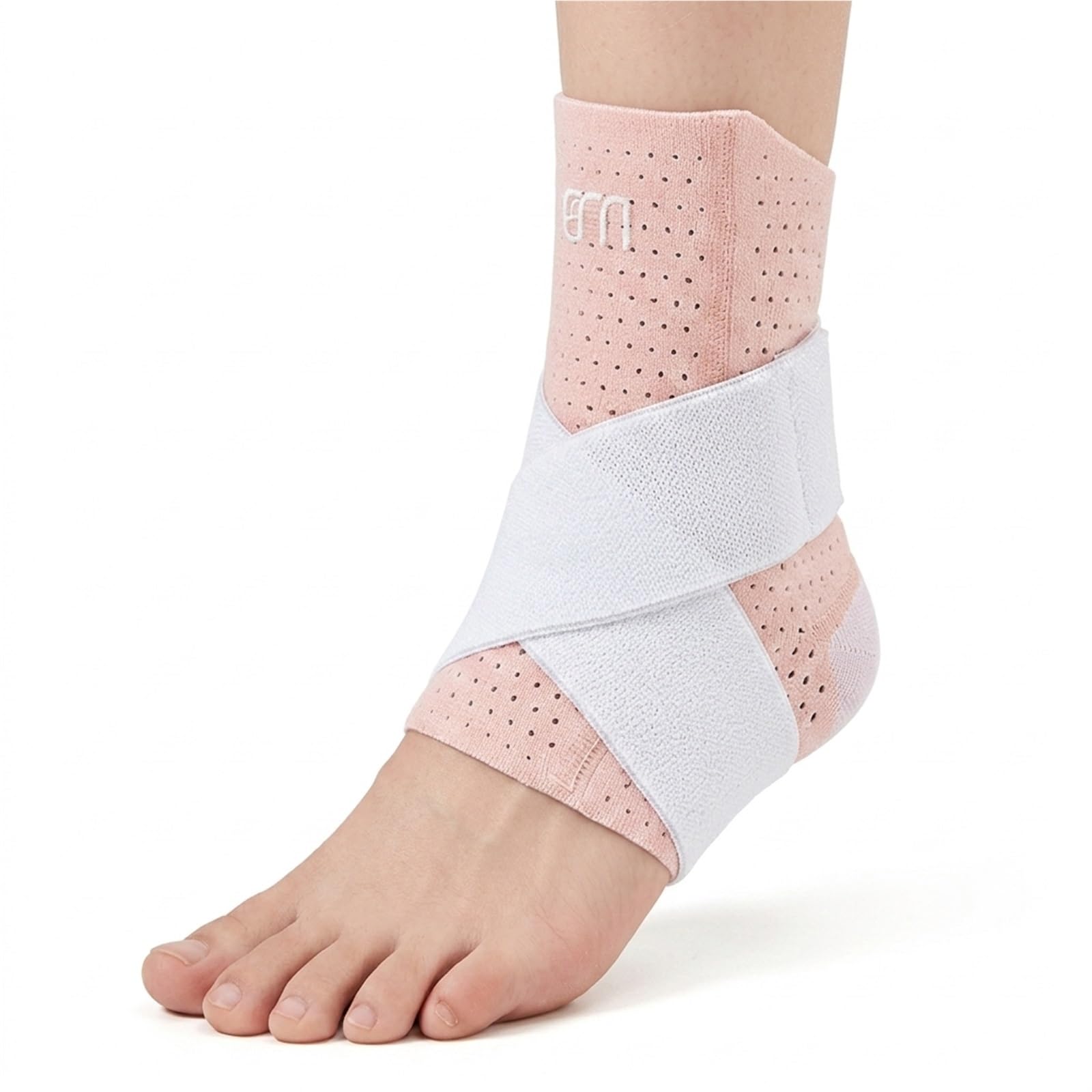 Generisch Sprunggelenkbandage mit Seitenstabilisatoren, mit atmungsaktivem Stoff, für Sport und tägliches Gehen, Modell CJDW1182 (M)
