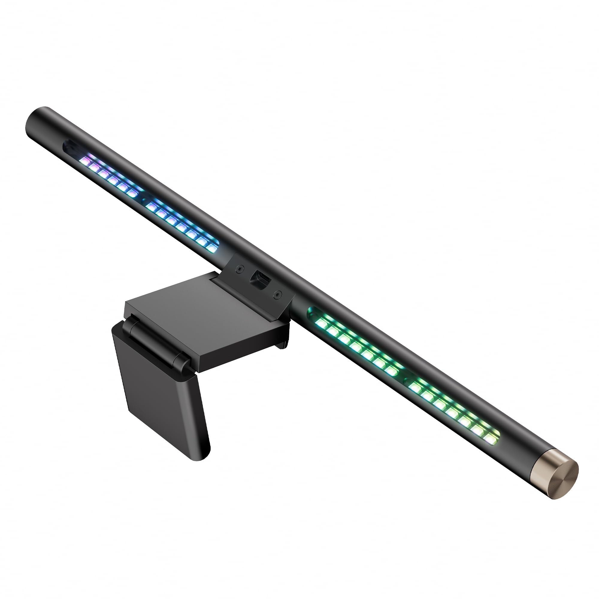 LYMAX Barra luminosa per monitor con retroilluminazione RGB, barra luminosa per computer per la cura degli occhi e lampada da scrivania a LED alimentata tramite USB, 45 cm, con memoria dimmerabile per