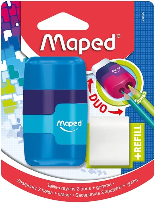 Maped Connect - 2 Holes Basic Premium with Earser Blister