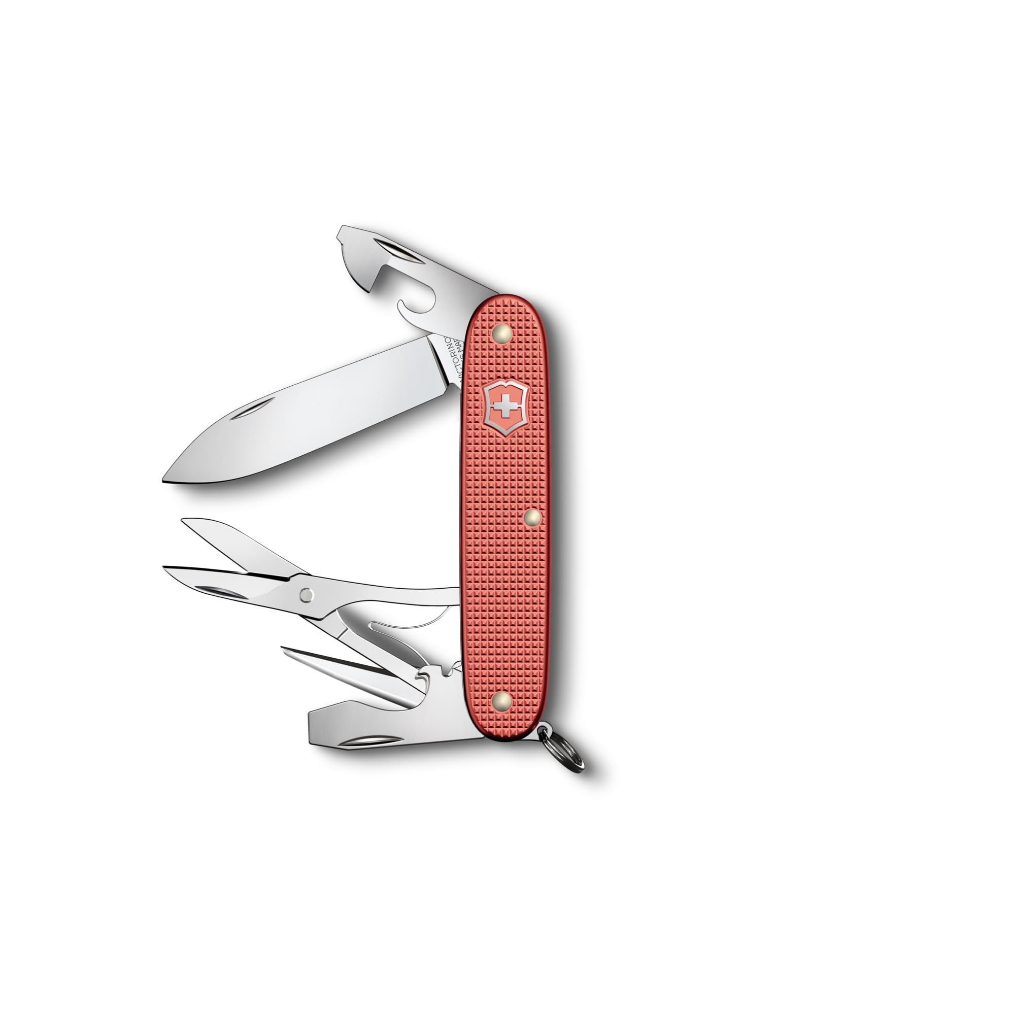 Victorinox coltellino svizzero Pioneer X Alox Limited Edition 2025, multitool, coltellino svizzero, 9 funzioni, lama, cacciavite, rosso