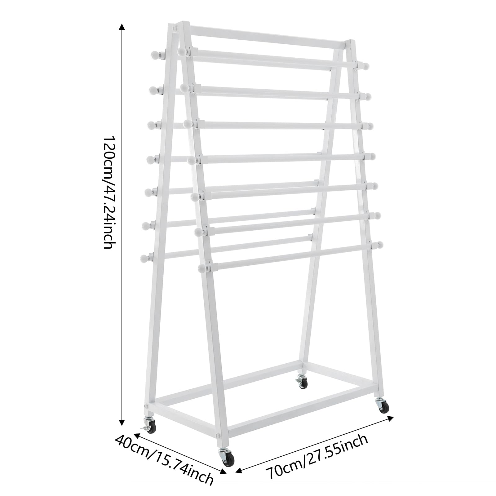 15 Tier Ribbon Holder Organizer Rack, Double-Sided Wrapping Paper ...