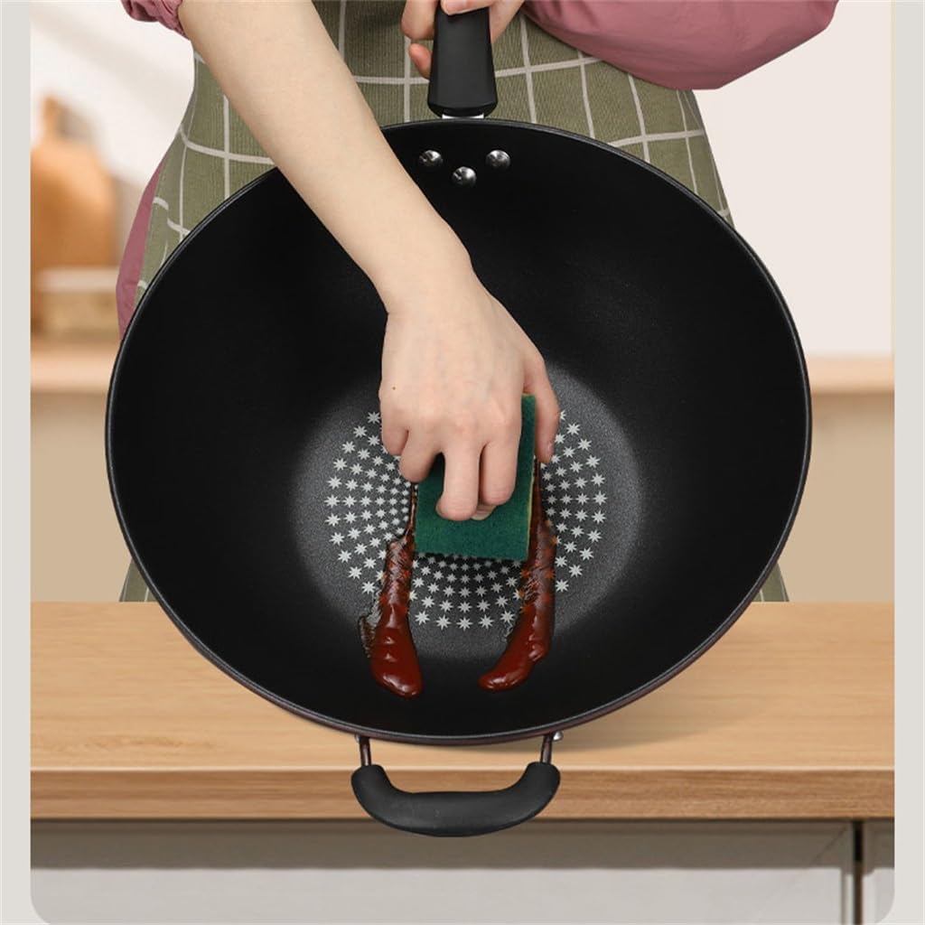 Non-stick Diamond Wok Electromagnetic Gas Furnace General Iron Material Non-stick