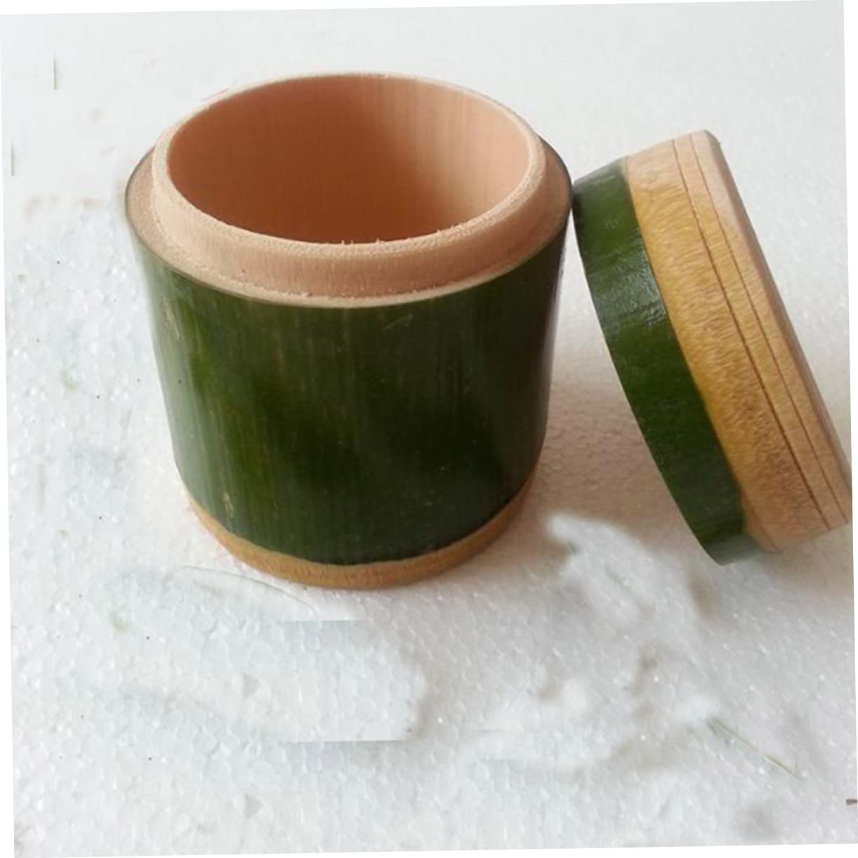 Boîtes d'assaisonnement - Conteneur à condiments - Pot à sel avec couvercle - Récipient à sel avec couvercle - Bouteille d'assaisonnement en bois avec couvercles - Bocal de rangement