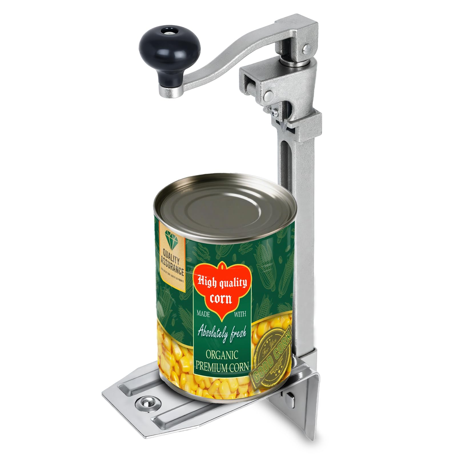 22" Manueller Dosenöffner für Gewerbe, Tischmontierter Profi Dosenöffner für Große Dosen bis 28 cm, Heavy Duty Küchenhelfer mit Robuster Basis und Austauschbarer Edelstahlklinge