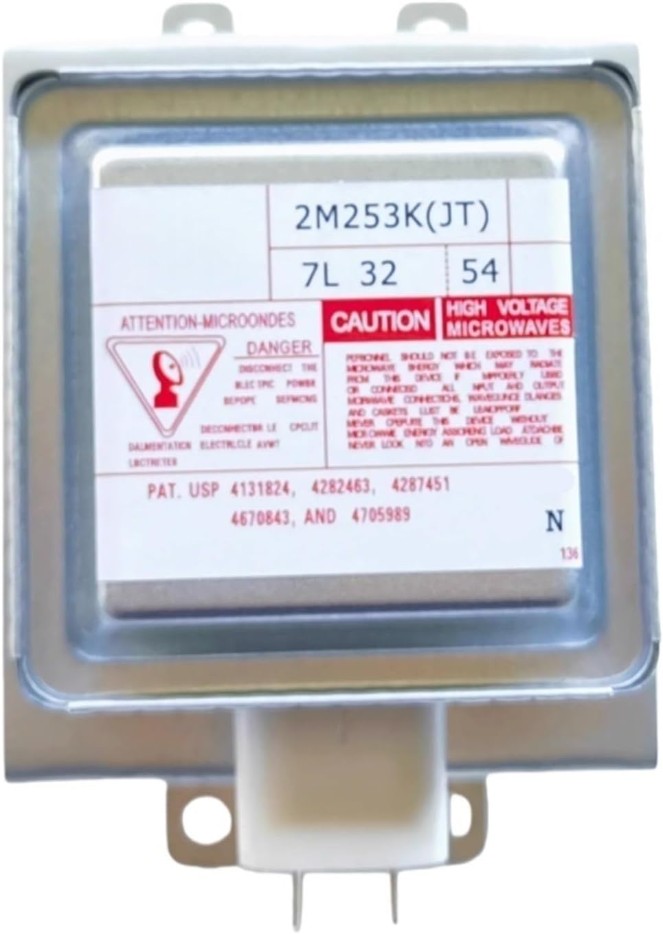 2M253K(JT) Air-Cooled Magnetron For Microwave Oven 2M253 Industrial Microwave Generator Replacement Parts