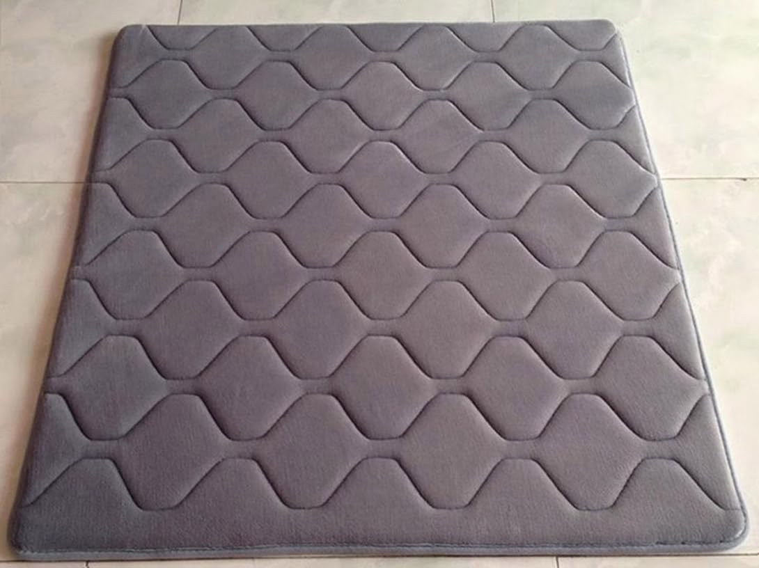 GGoty Grand tapis de méditation antidérapant lavable pour yoga, méditation, salon, chambre, maison - 60/80/100/120 cm (bleu foncé, 120 x 120 cm)