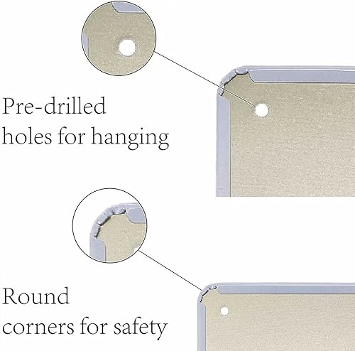 Miniatura 6 de Homega Placa de metal con texto en inglés "Warning Dog Warning This Property is Protected by A Border Collie", letrero delgado para decoración de