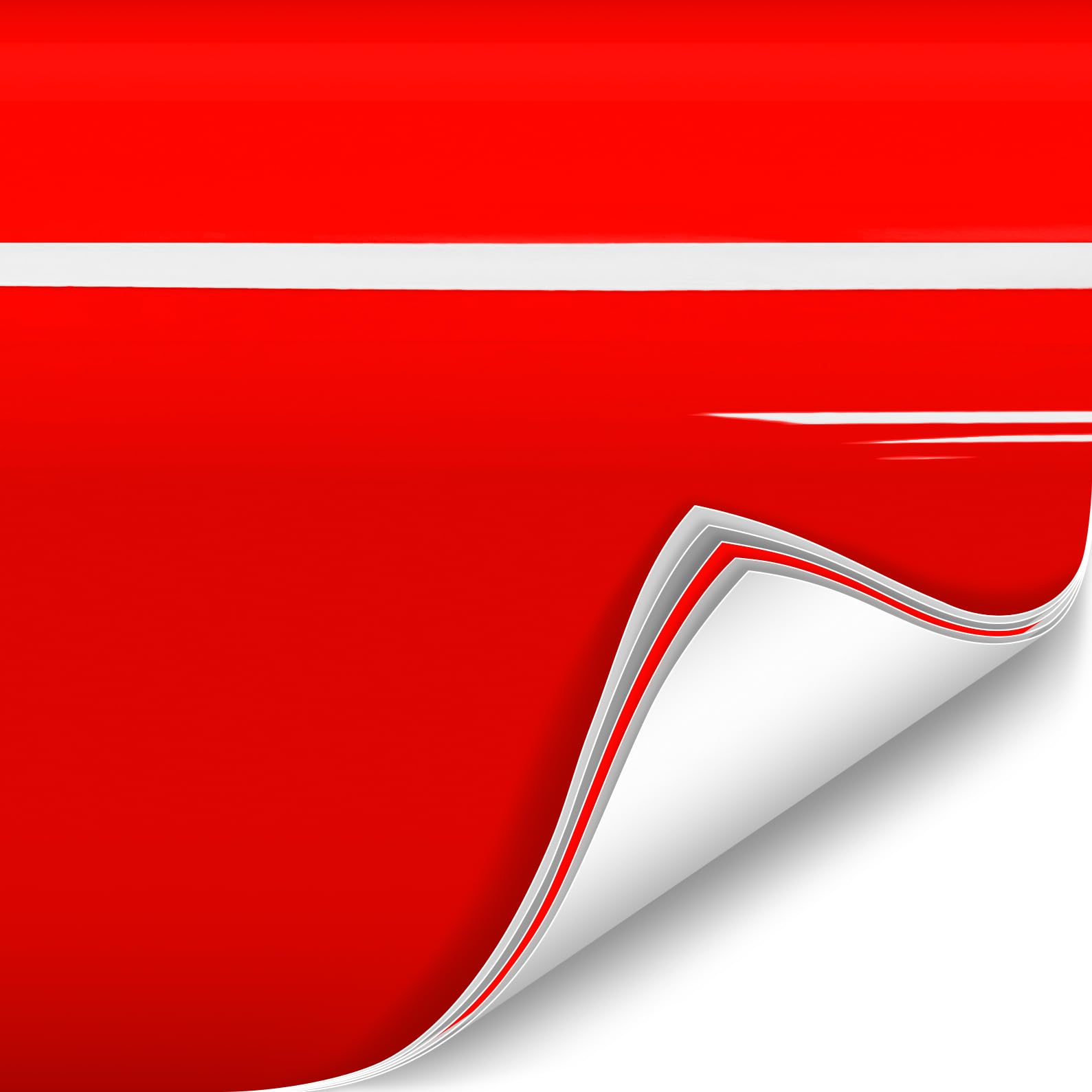 ColorFusion PPF by VViViD, Gloss Dragon Fire Red Dry Apply PPF Vinyl Car Wrap Roll 1ft x 5ft
