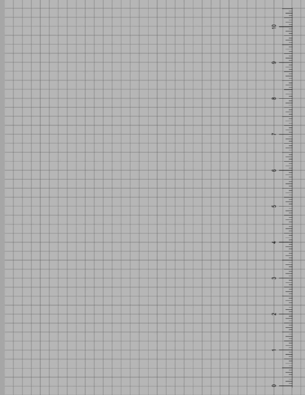 GRAPH PAPER & MEASUREMENT NOTEBOOK: Grid Paper With Rulers on the Cover and Pages, Index With Date Title and Page Numbers, Large Size for Work School and Home