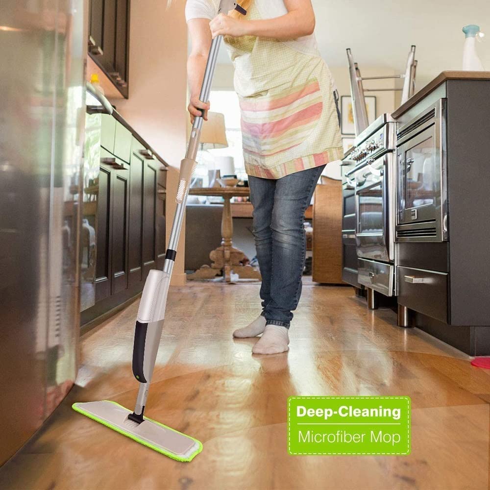 fregona Spray MOP Limpieza Herramienta de Limpieza for el hogar MOPS 360 ° Lavado de Piso Cocina Baldosas Pisos Microfibra Mojo pulverizador MOP mop (Color : Spray Mop with 2pcs Pads)