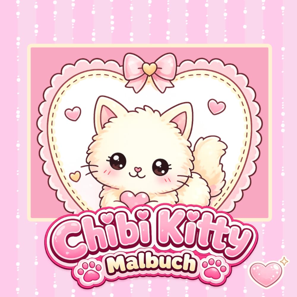 Chibi Kitty Malbuch Vol. 1: Niedliches Katzen-Malbuch für Kinder mit süßen Chibi-Katzen, Kawaii-Motiven und zauberhaften Ausmalseiten (Una)
