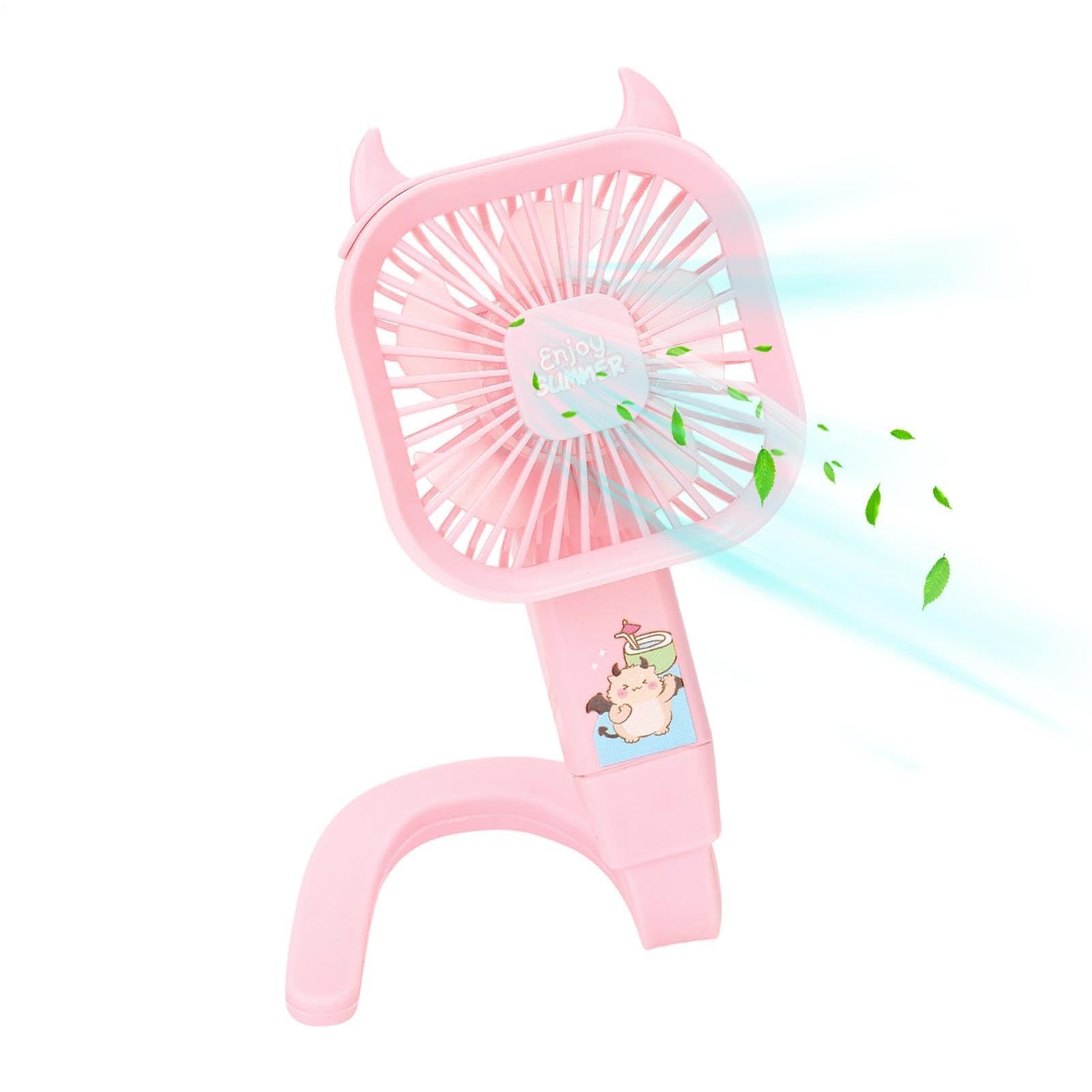 Generisch Ventilador per Passeggino, Raffreddamento Pieghevole en silicona Flessibile – Ventilador Raffrescanti per Passeggini e – per Seggiolini Auto Culla Biciclette Monopattini