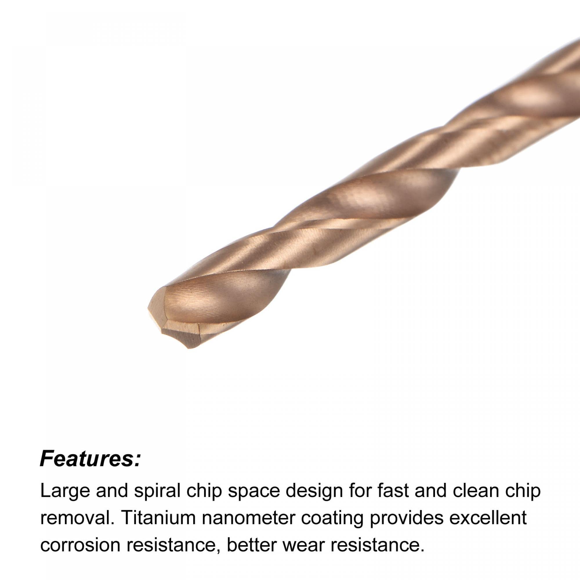 Sourcing Map 2,9mm DIN K45 Carbure De Tungstène Revêtement AlTiSin Foret Pour Acier Inoxydable