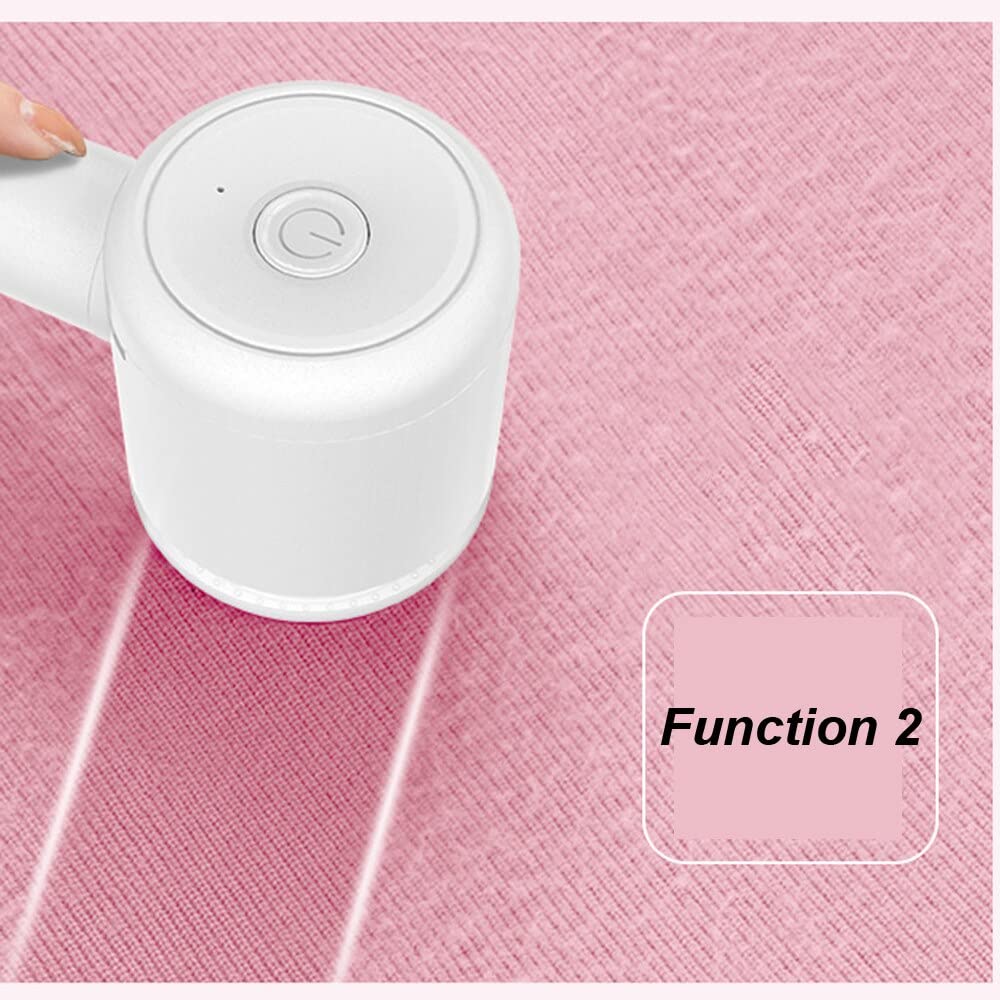 DUnLap Elektrische Flusenentferner Remover 2 IN 1 Elektrische Kleidung Fuzz Pillen Rasierer Lint Pellet Pullover Vorhänge Teppiche Kleidung Fussel Pellet Cut Machine Fusselrasierer (Size : White)