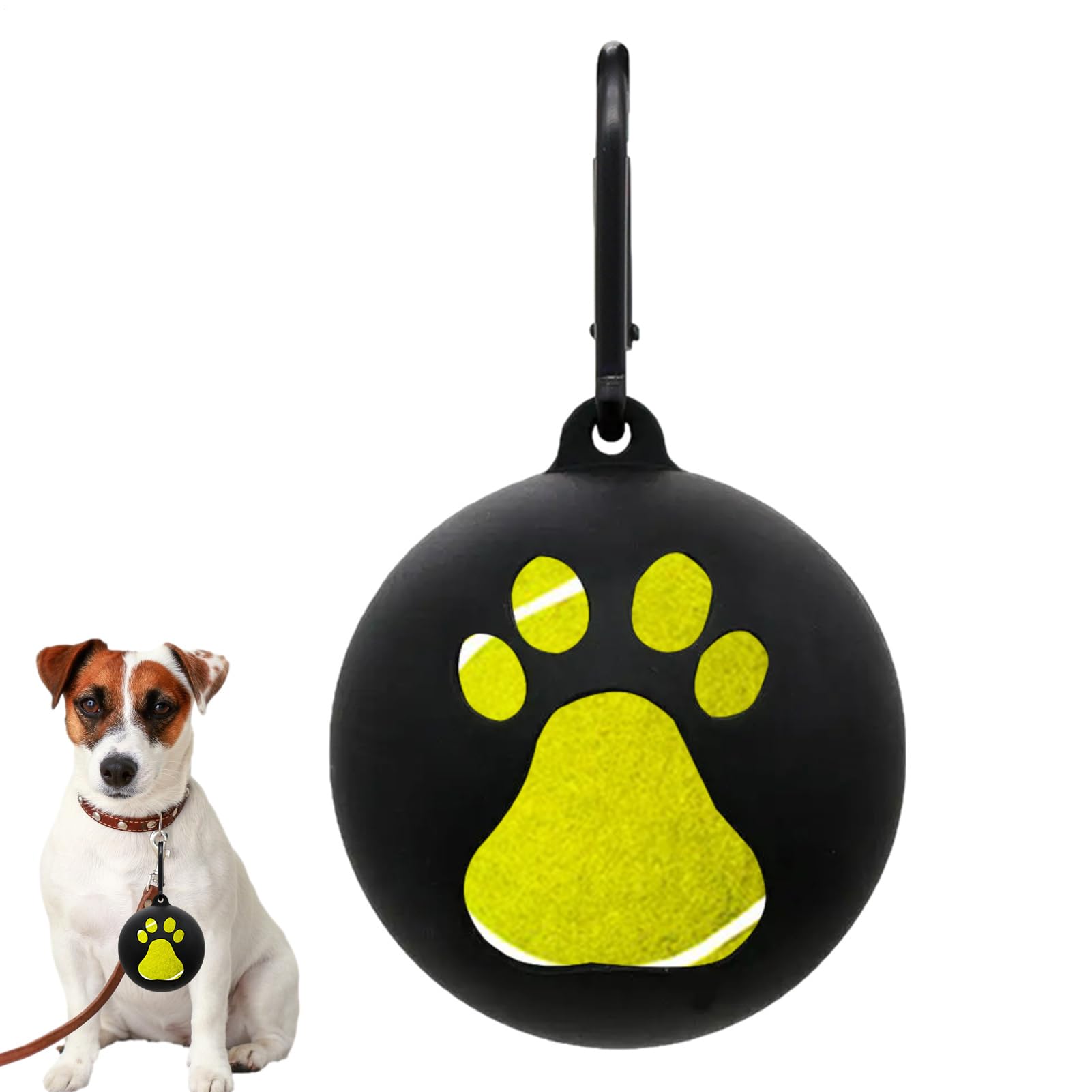 Soporte De Pelota De Tenis Para Perros - Soporte De Pelota De Tenis De Silicona De 2.55-2.67 Pulgadas | Juguetes Portátiles Para Perros, Herramientas De Entrenamiento Ligeras Para Cachorros