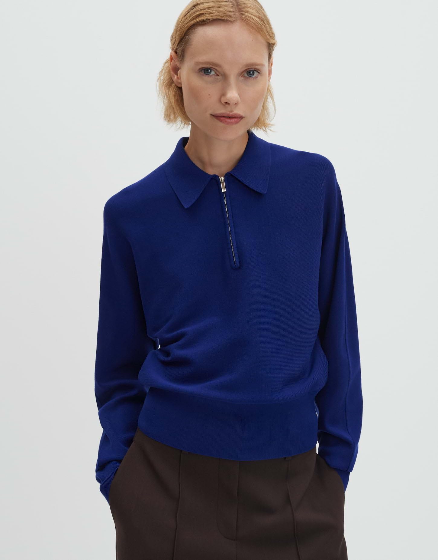someday Damen Pullover | TINEKI Loose Strickpullover mit Polokragen