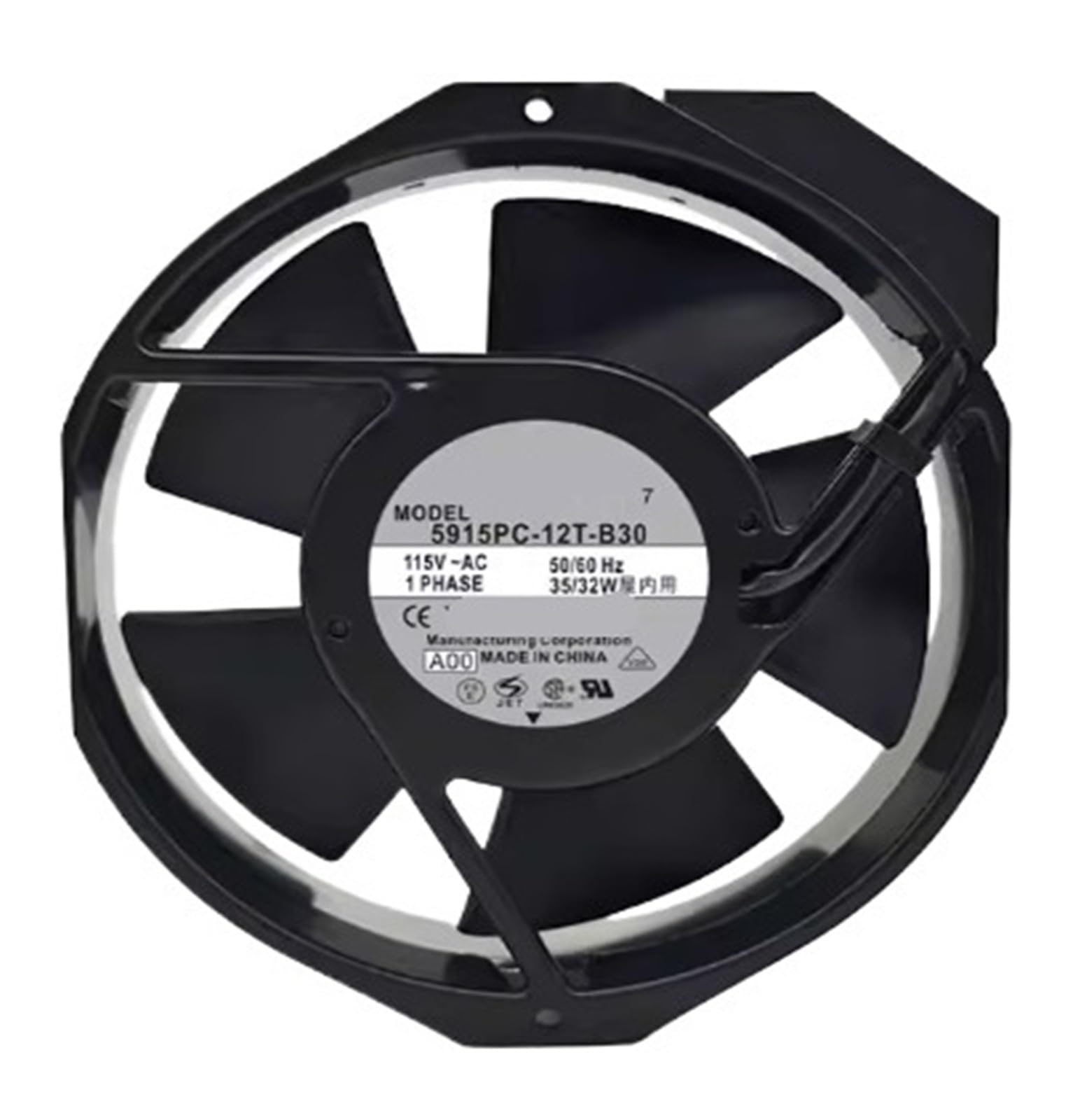 ZBWZXBDJ 170 * 150 * 38MM Cooling fan 5915PC-12T-B30 AC115V 35/32W Fan