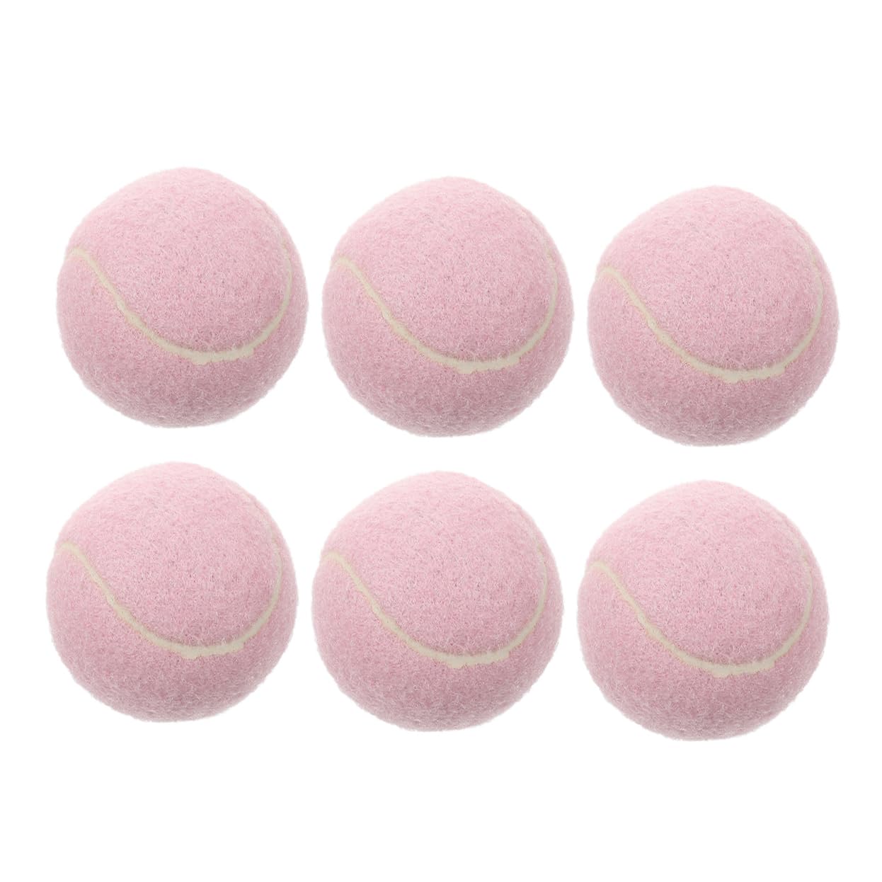 HOLIDYOYO 6pcs Soft Elastic Training Tennis Balls for Playful Beginner Practice Balls for Use for Youth Skill Development and Interactive Pet Play