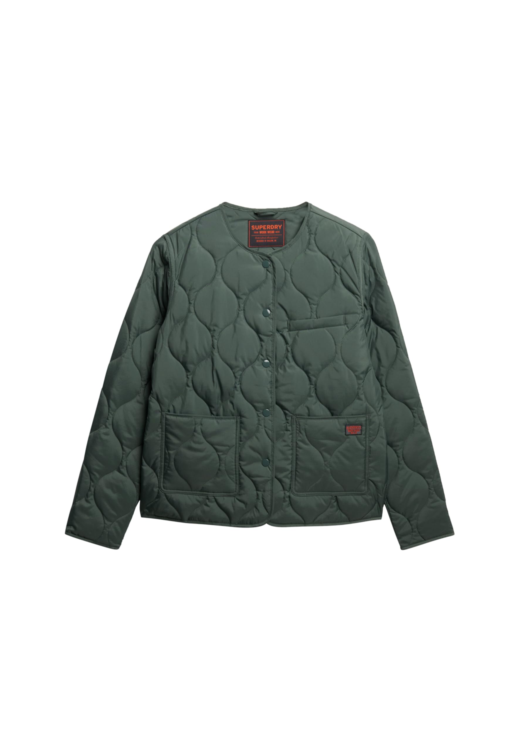 Superdry Quilted Lite Liner Jacket M Green