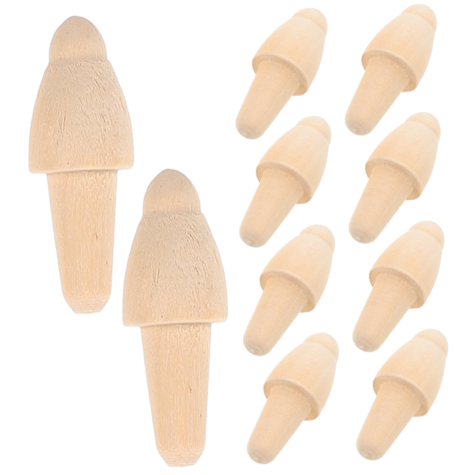Toddmomy Gyro Toy Supplies 10pcs Wooden Gyro Axis Replacement Parts for Spinning Top Enhance Fine Motor Skills