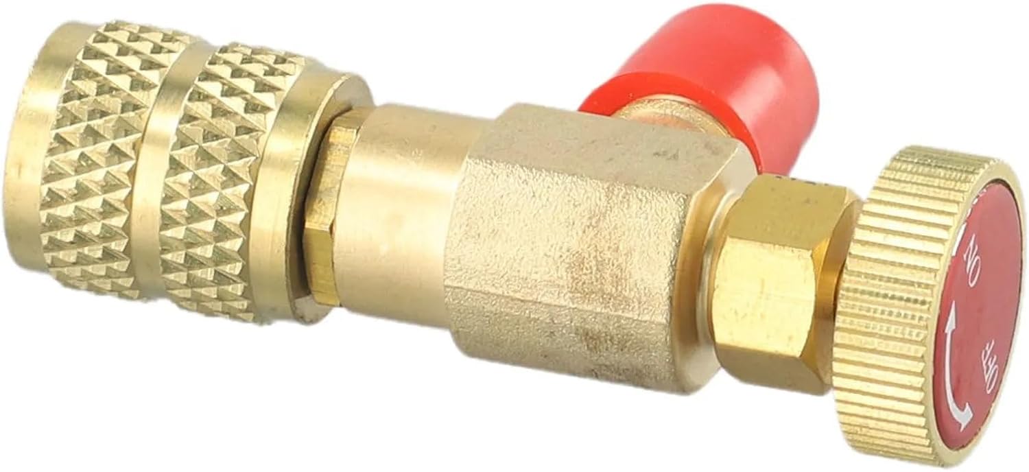HS R410a R32 Refrigeration Tool Air Conditioning Safety Valve Adapter Fitting Refrigeration Charging Copper Adapter For R410A