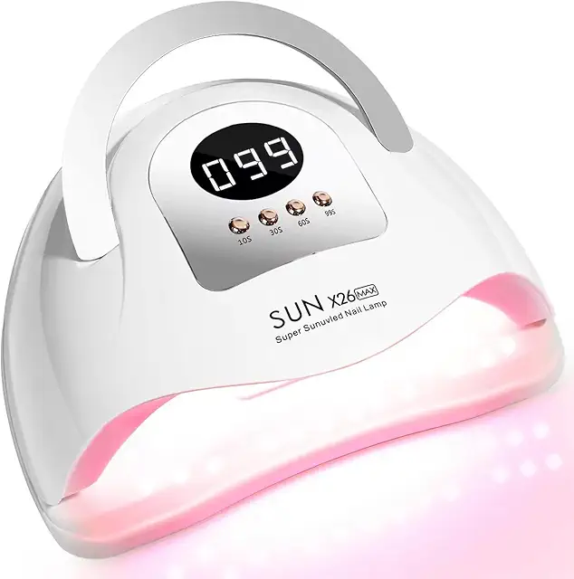 UV LED Nail Lamp - 380W Gel Nail Dryer with Sensor & 4 Timers