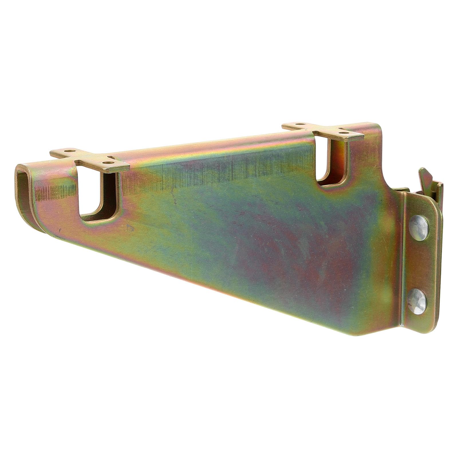 Tofficu Support D'Étagère E-Track Galvanisé 24X10.50X5.50Cm Fixe Pour Rail De Remorque Installation Rapide Stabilité Fiable Protection Anti-Corrosion