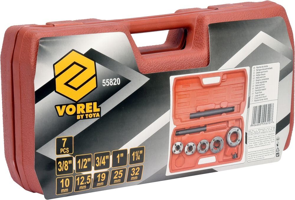 'Profi 55820 – Les stocks de cliquet 3/8 "de matrice -1,1/4 5 têtes