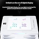 Thermalright Peerless Assassin 120 Digital ARGB White CPU Cooler, Dual Towers and Dual Fans Cooling, CPU Air Cooler, Digital Display Top Cover, 1850RPM+10%, for AM4/AM5,Intel LGA1851/1700, 5V ARGB Led gallery image