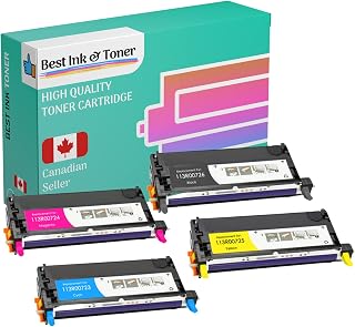 Best Toner replacement for Xerox 113R00726 (Black), 113R00723 (Cyan), 113R00724 (Magenta), 113R00725 (yellow) Toner Cartridge COMBO PACK OF 4 COLORS Compatible for Xerox Phaser 6180, 6180MFP (ALL 4 COLORS (BK/C/M/Y))
