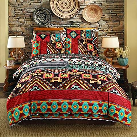 Mandala Boho King Size Duvet Cover Set Cover