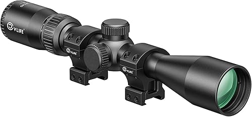 CVLIFE JackalHowl W01 - Alcance de rifle de tubo de 1 pulgada con anillos de alcance de 0.787 in, segundo plano focal