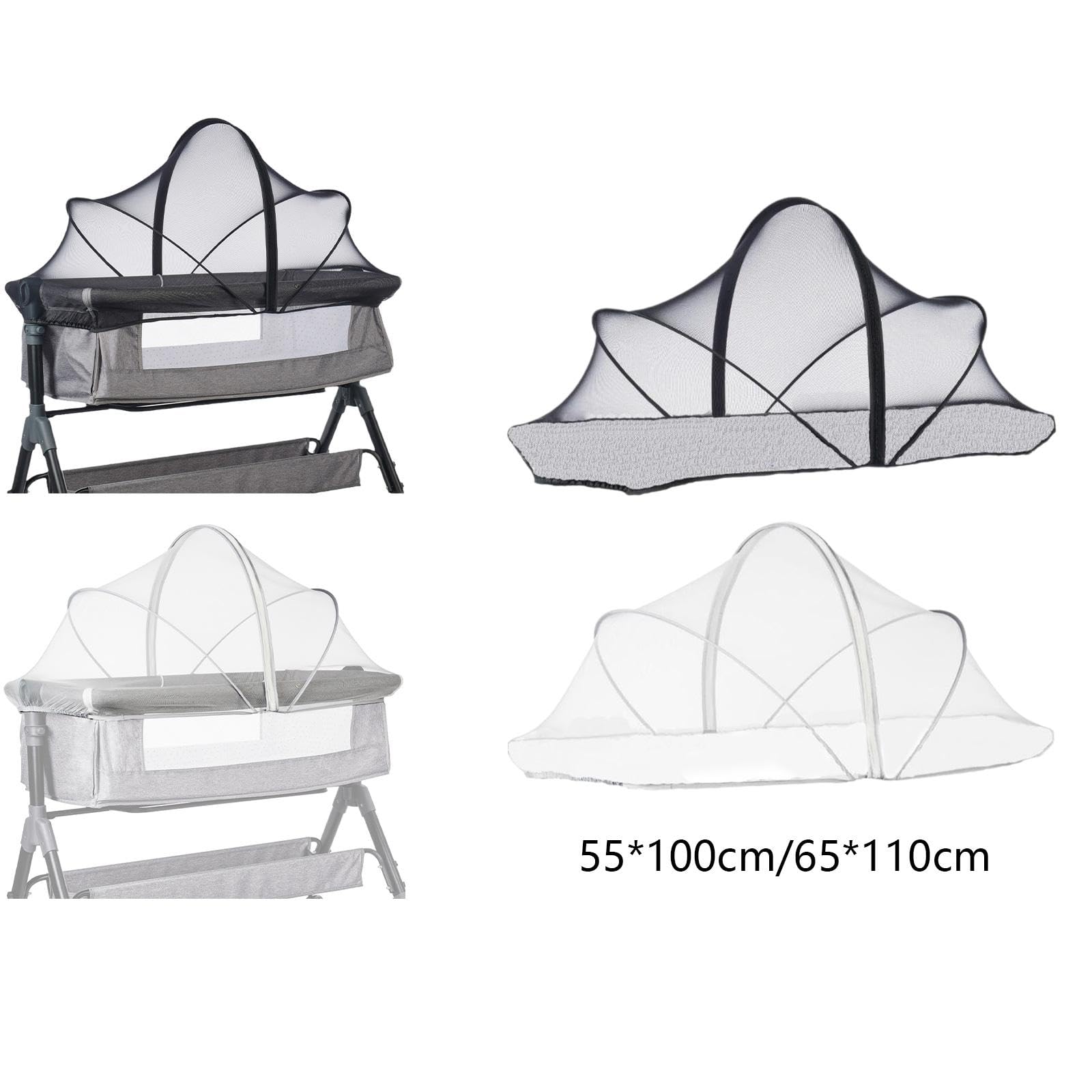 Enakshi® Baby Crib Net Removeable Protective Canopy Folding for Home Nursery Room Crib Black S|Home & Garden | Bedding | Canopies & Netting - Image 6 thumbnail