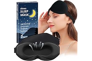 Sleep Mask for Women Men, 100% Blackout 3D Contoured Cup Blindfold Eye...